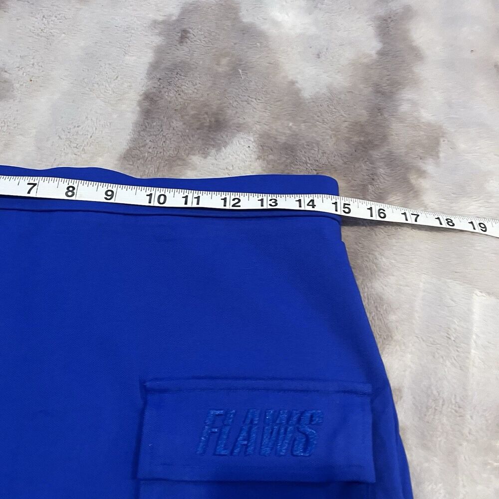 Rebdolls Women’s Blue Skirt Size 1X Pockets FLAWS Pencil Bodycon Stretch - Picture 7 of 14